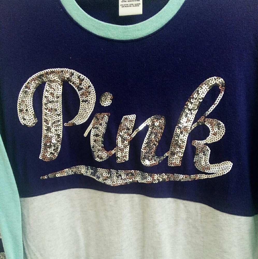 Vs Pink bling long sleeve tee size small - Picture 3 of 4